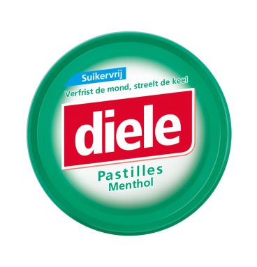 6x Diele Pastilles Menthol Suikervrij 50 gram