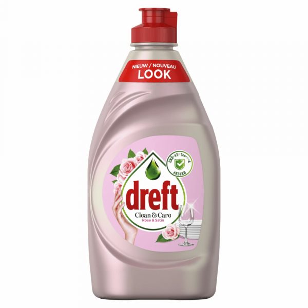 Dreft Clean&Care Afwasmiddel Rose&Satin 350 ml