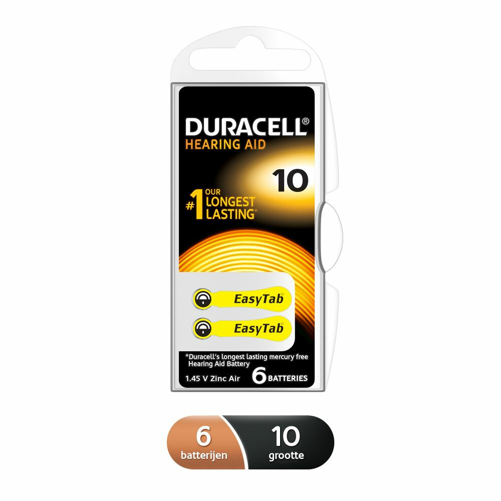 Duracell Hoortoestelbatterijen 10 6 stuks