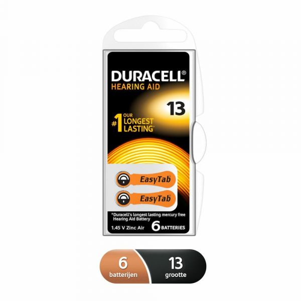 Duracell Hoortoestelbatterijen 13 6 stuks