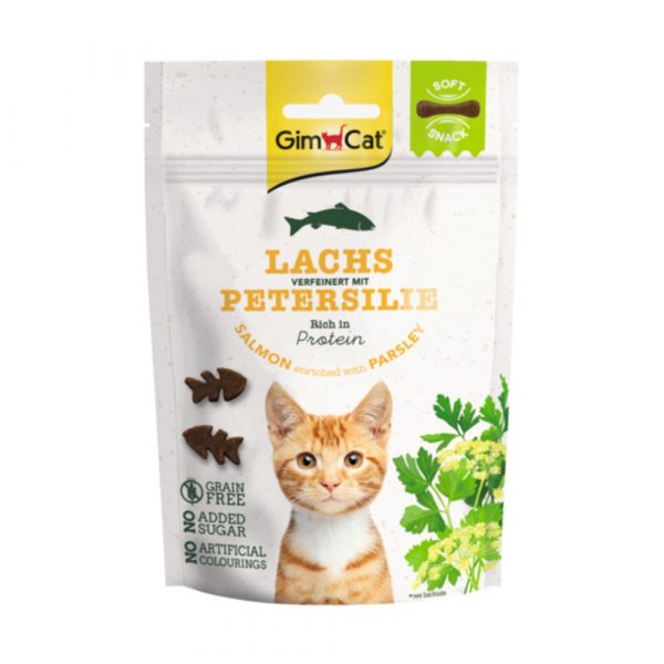 GimCat Kattensnack Soft Zalm - Peterselie 60 gr