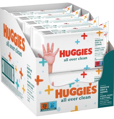 10x Huggies Babydoekjes All Over Clean 10 x 56 = 560 doekjes