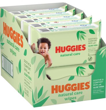 10x Huggies Billendoekjes Natural Care 10x56=560 doekjes