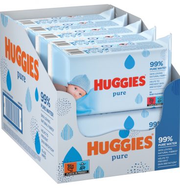 10x Huggies Billendoekjes Pure 99% Water 10 x 56 = 560 doekjes