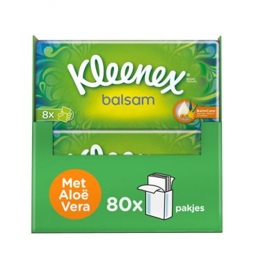 10x Kleenex Balsam Tissues 8 pakjes