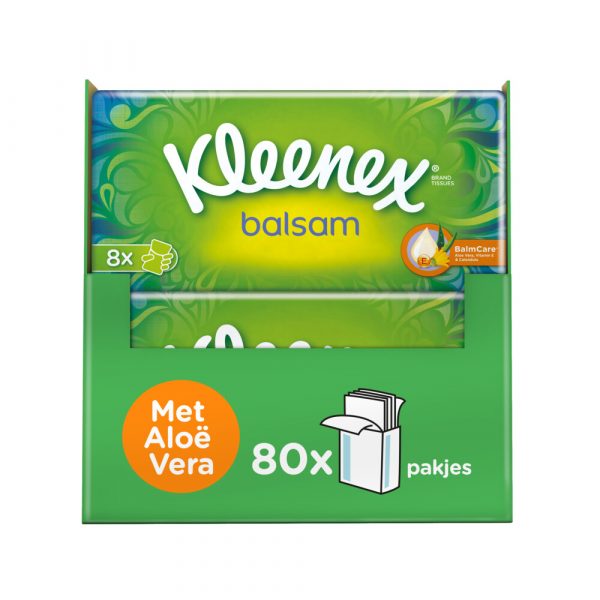 10x Kleenex Balsam Tissues 8 pakjes