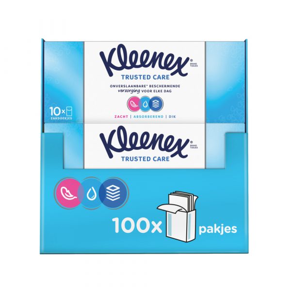 10x Kleenex Zakdoekjes Trusted Care 10 stuks