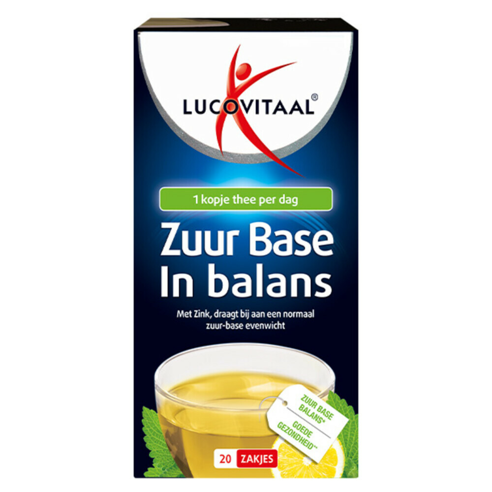 3x Lucovitaal Thee Zuur Base 20 stuks