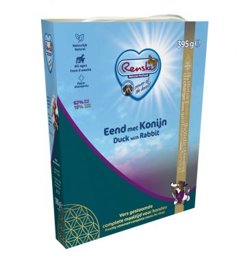 Renske Vers Gestoomd Complete Menu Eend - Konijn 395 gr