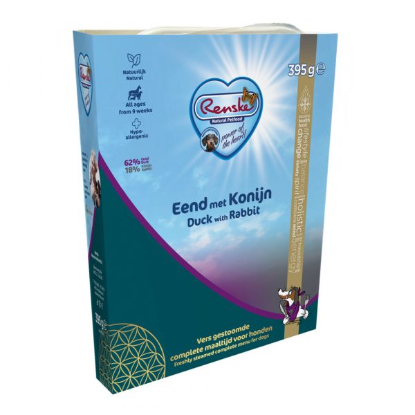 Renske Vers Gestoomd Complete Menu Eend - Konijn 395 gr