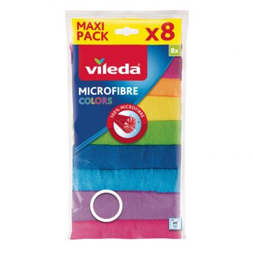 10x Vileda Colors Microvezeldoek 8 Stuks