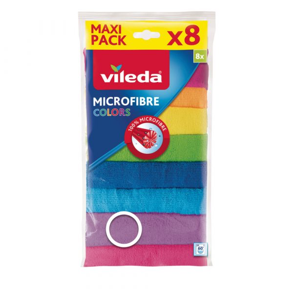 10x Vileda Colors Microvezeldoek 8 Stuks