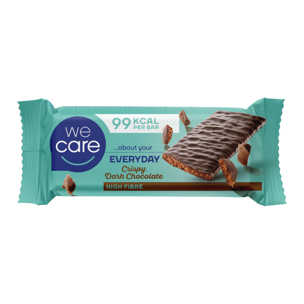 20x WeCare Everyday Reep Crispy Dark Chocolate 20 gr