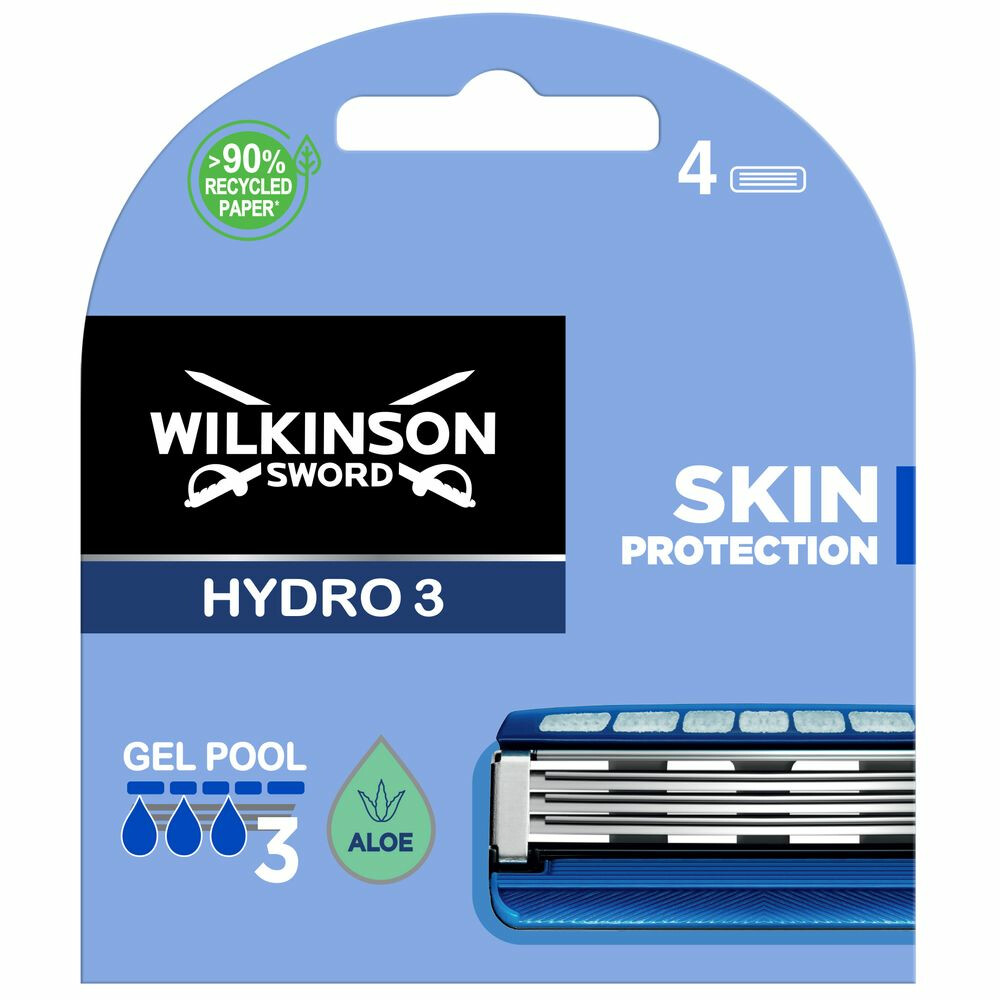 Wilkinson Men Hydro 3 Skin Protection Navulmesjes 4 stuks