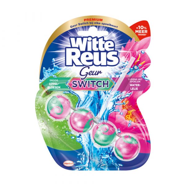 Witte Reus Toiletblok Geurswitch Appel&Waterlelie