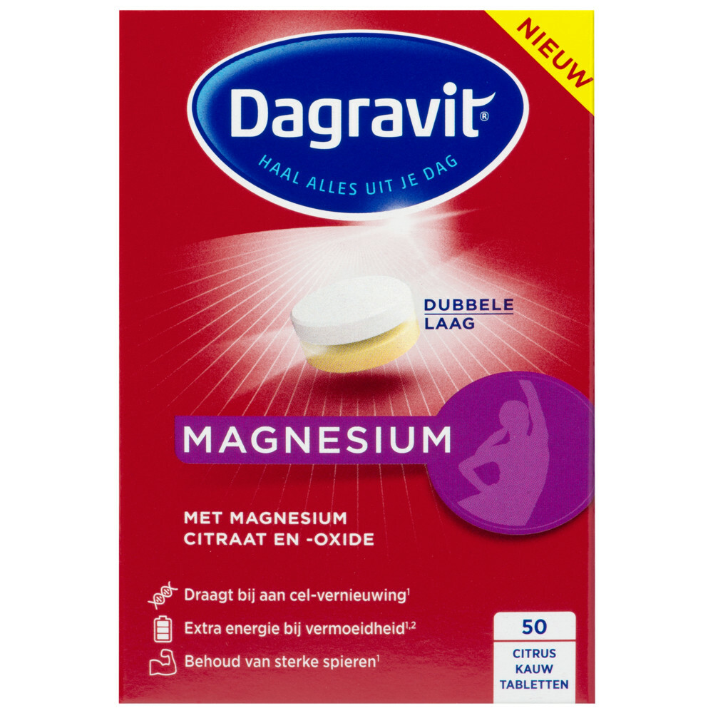 1+1 gratis: Dagravit Magnesium 50 tabletten