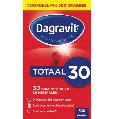 1+1 gratis: Dagravit Totaal 30 500 dragees