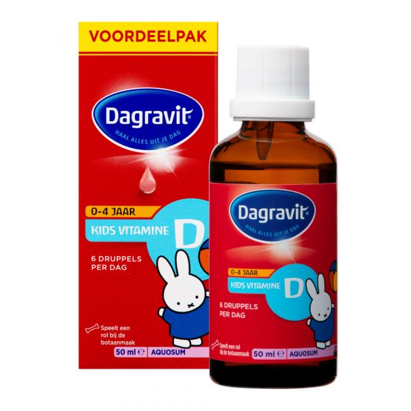 1+1 gratis: Dagravit Vitamine D Aquosum Druppels Kids 50 ml