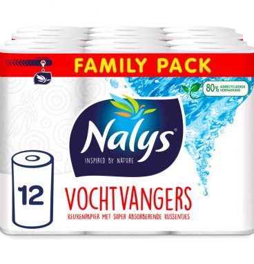 1+1 gratis: 2x Nalys Keukenpapier in 80% Recycled Folie 6 stuks