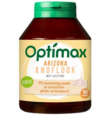 1+1 gratis: Optimax Arizona Knoflook met Lecithine 180 capsules