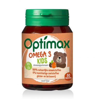 1+1 gratis: Optimax Kinder Omega 3 Kauwcapsule 50 capsules