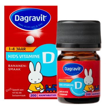 1+1 gratis: Dagravit Kids Vitamine D 200 tabletten