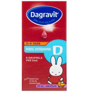 1+1 gratis: Dagravit Vitamine D Aquosum Druppels Kids 25 ml