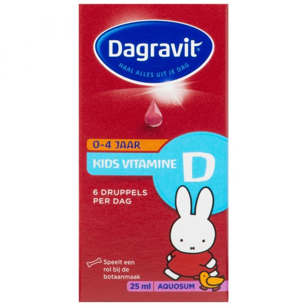 1+1 gratis: Dagravit Vitamine D Aquosum Druppels Kids 25 ml