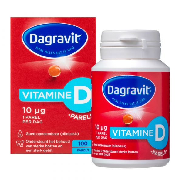 1+1 gratis: Dagravit Vitamine D Parels 10µg 100 capsules