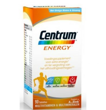 1+1 gratis: 2x Centrum Energy Multivitaminen 90 tabletten