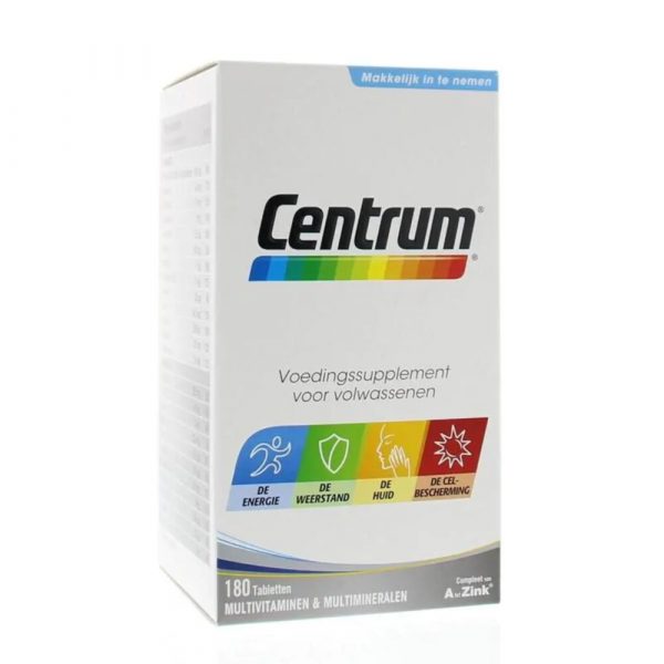 1+1 gratis: 2x Centrum Original Multivitaminen 180 tabletten