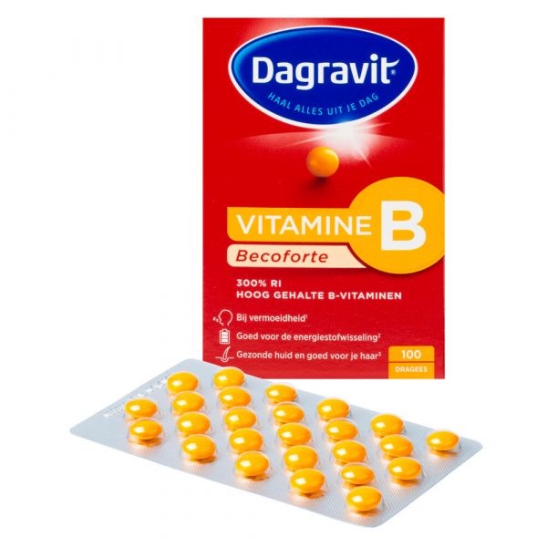 1+1 gratis: 2x Dagravit Becoforte B 100 dragees