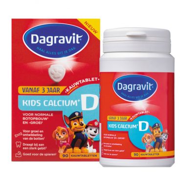 1+1 gratis: 2x Dagravit Kids Calcium + D 90 kauwtabletten