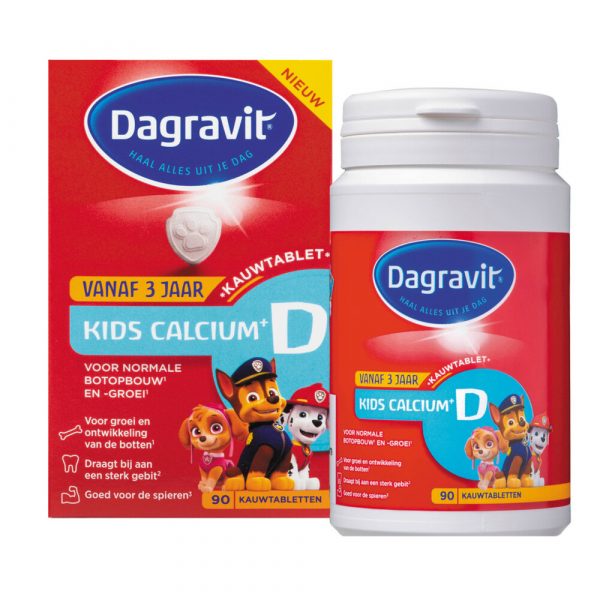 1+1 gratis: 2x Dagravit Kids Calcium + D 90 kauwtabletten