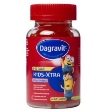 1+1 gratis: 2x Dagravit Kids-Xtra Vitaminions Multivitaminen 6-12 jaar 60 gummies