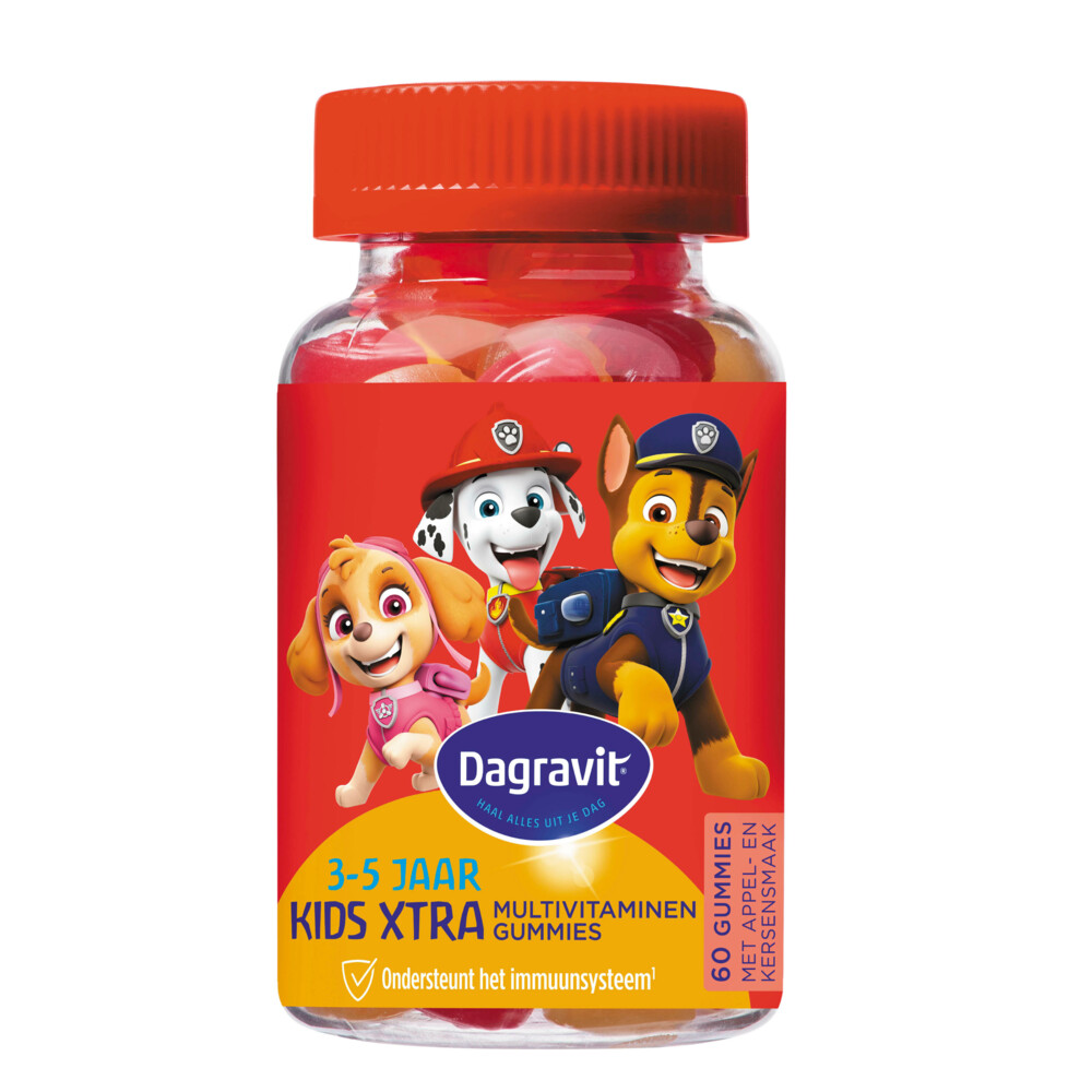 1+1 gratis: 2x Dagravit Multivitamine Gummie Paw Patrol 60 gummies