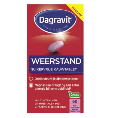 2x Dagravit Multivitaminen Weerstand 60 kauwtabletten