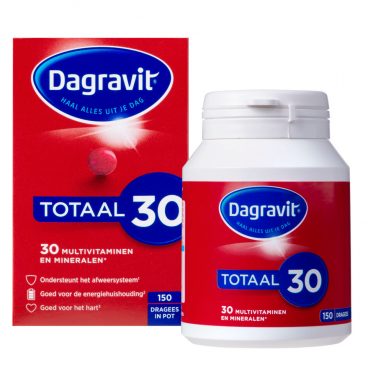 1+1 gratis: 2x Dagravit Totaal 30 Dispenser Navulling 150 tabletten