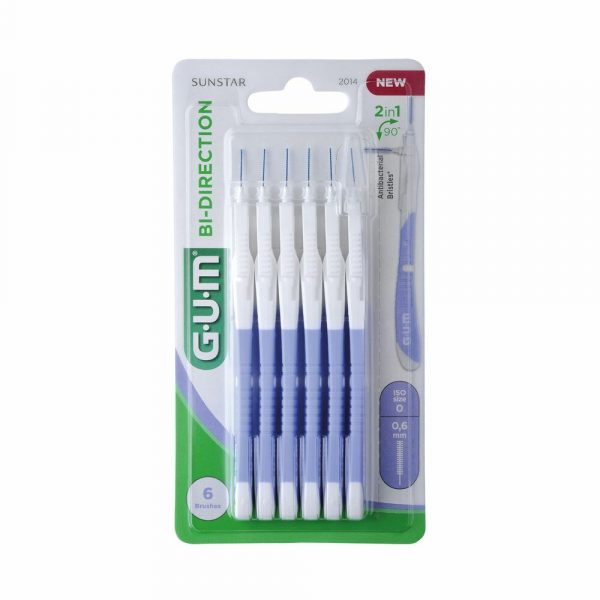 1+1 gratis: GUM Bi-Directions 0.6 mm 6 stuks