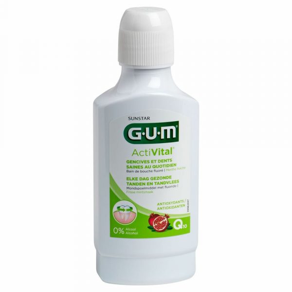 3x GUM Mondspoelmiddel ActiVital 300 ml