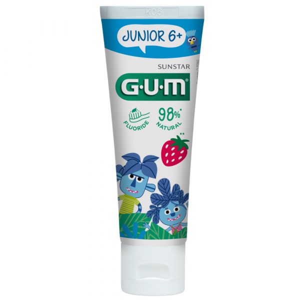 3x GUM Tandpasta Junior 6+ 50 ml