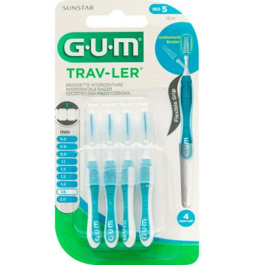 1+1 gratis: GUM Trav-Ler Ragers Blauw 1.6mm blisterà 4 stuks