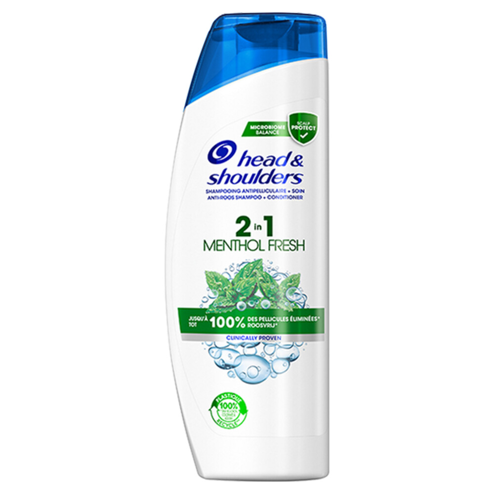 3x Head&Shoulders Menthol Fresh 2in1 shampoo en conditioner 270 ml