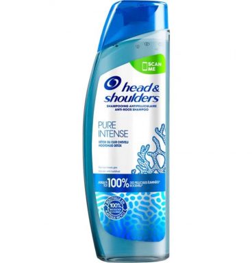 6x Head&Shoulders Pure Intense Hoofdhuid Detox Anti-Roos Shampoo 250 ml