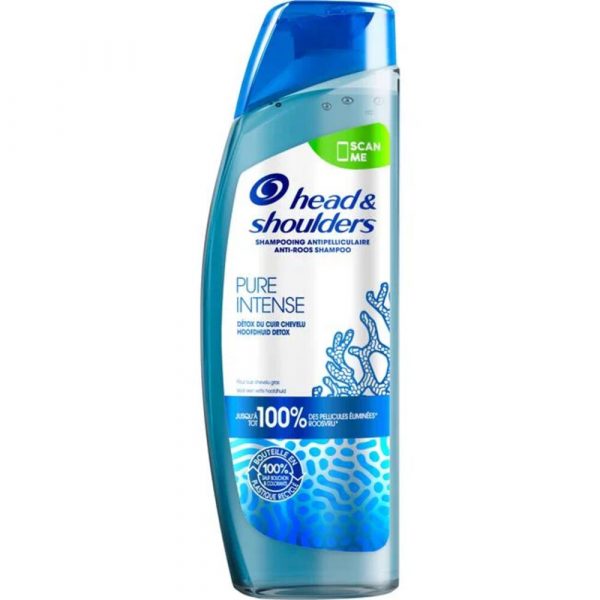 6x Head&Shoulders Pure Intense Hoofdhuid Detox Anti-Roos Shampoo 250 ml