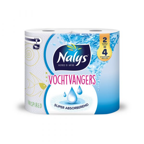 1+1 gratis: Nalys Keukenpapier Vochtvangers 2 stuks