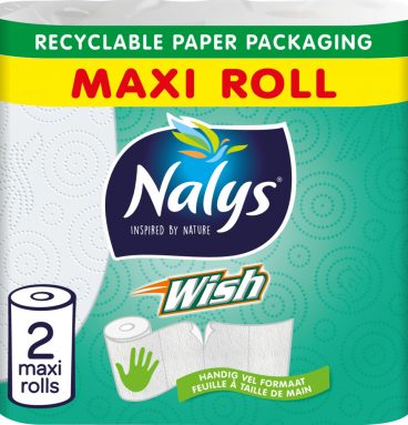 1+1 gratis: Nalys Wish Keukenpapier in Papieren Verpakking 2 stuks