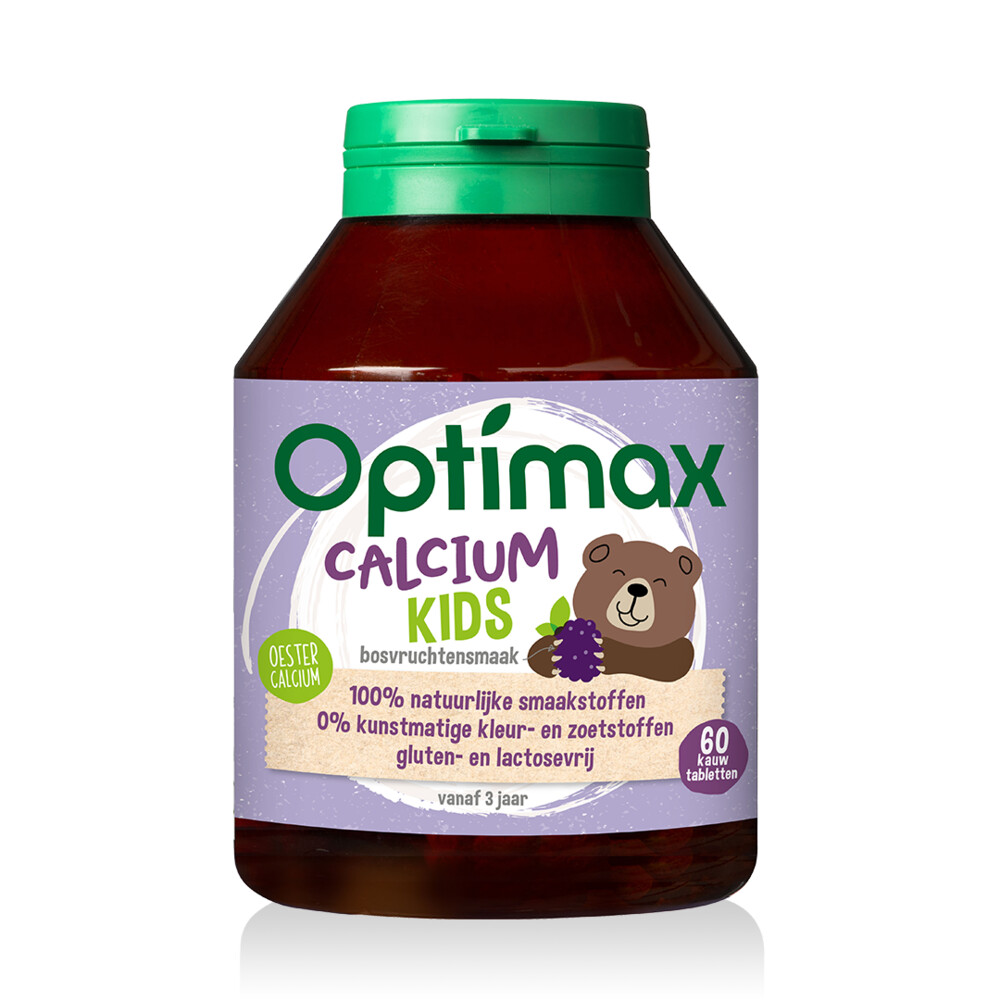 1+1 gratis: 2x Optimax Kids Calcium 60 tabletten