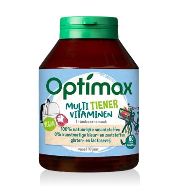 1+1 gratis: 2x Optimax Scholieren Weerstand Multi 60 kauwtabletten