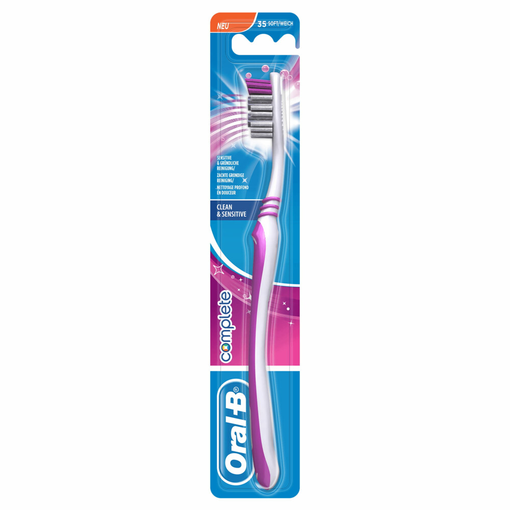 1+1 gratis: Oral-B Tandenborstel Complete Clean&Sensitive Soft